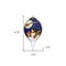 Homeroots Snowmen Family Watching Santa on a Sleigh Hand Painted Mouth Blown Glass Ornament 477524 - alternate 4