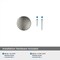 Amerock Era 1-1/4 in 32 mm Diameter Satin Nickel Hollow Cabinet Knob BP36907G10 - alternate 5
