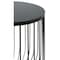 Leisuremod Round 15 in W, 16 in L, Manufactured Wood/Steel, Black RTBL-15BL - alternate 6
