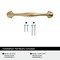 Amerock Fairfield 3-3/4 inch (96mm) Center-to-Center Champagne Bronze Cabinet Pull, 25PK 25VMP37220CZ - alternate 3