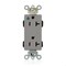 Leviton Straight Blade Receptacle, 5-20R, 20 A, 125V AC, Flush Mount, Self-Grounded M1636-PLG - alternate 1