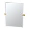 Gatco Elevate 31.5" Frameless Rectangle Mirror, Brushed Brass 4069S - alternate 1