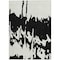 Homeroots 5' X 8' Black And Ivory Abstract Washable Indoor Outdoor Area Rug 613615 - alternate 5