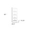 Homeroots White Solid Wood Corner Bookcase 379944 - alternate 5