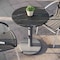 Flash Furniture Commercial All-Weather 24" Black Faux Marble HPL Tabletop with Silver RD Base ST-RD24-BKMAR-TR18S-GG - alternate 9