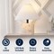 Jonathan Y Hermin 16.5" Contemporary Minimalist Geometric Sculptural Alabaster Cube Metal LED Table Lamp w/Nigh JYL5611A - alternate 7