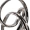 Homeroots 20" Silver And Black Aluminum And Marble Modern Abstract Tabletop Sculpture 659495 - alternate 2