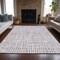 Homeroots 5' X 8' Lilac Purple And Ivory Striped Washable Indoor Outdoor Area Rug 583439 - alternate 7