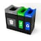 Commercial Zone Products Avante Series Triple Stream 55 gallon Black Trash/Recycling/Composting 30 gallon Containers w/ Open Top 787303MSA - alternate 1