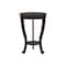 Monarch Specialties Accent Table, 2 Tier, Bedroom, End, Lamp, Nightstand, Round, Side Table, Brown Veneer, Traditional I 3974 - alternate 1
