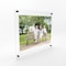 Fab Glass And Mirror Double Panel Acrylic Floating Wall Frame Size: 40in x40 for Art 36in x36in Black F2AC3M40X40BL - alternate 1