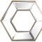 Homeroots 12" Silver Hexagon Wall Mounted Accent Mirror 485001 - alternate 4