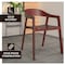 Leisuremod Rivo Collection Elegant Dining Chair in Dark Brown Wood, 4PK RC20WBR4 - alternate 8