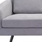 Homeroots 79" Gray Polyester Sofa With Black Legs 396462 - alternate 6