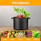 Healsmart Simple Deluxe Grow Bags 5 Gallon Planter Pots with Handles, Thickened Nonwoven Fabric, Black, 10PK GLGROWBAG5X5BLKV3X2 - alternate 4