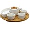 Elama Signature 8 Piece Appetizer Serving Set with 4 Serving Dishes and Center Condiment Server EL-159 - alternate 2