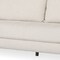 Homeroots 88" Cream Fabric Sofa And Toss Pillows With Brown Legs 607069 - alternate 4