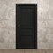 Sartodoors Sliding Pocket Door 36 x 84 inches, Ego 5012 Painted Black Oak, Kit Rail Hardware, Solid Wood Int EGO5012PD-CHK-3684 - alternate 4