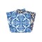 Homeroots 6" X 6" Blues and Crema Peel And Stick Removable Tiles 400086 - alternate 3