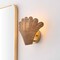 Jonathan Y Elodie 11.5" Vintage Coastal 1-Light Rattan Scallop Shell LED Wall Sconce, Brown/Gold Painting, 2PK JYL5709A-SET2 - alternate 10