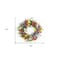 Homeroots 24" Pink and Green Mixed Assortment Artificial Wreath 516080 - alternate 4