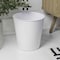 Happimess Remi Modern Classic Textured Steel 2-Gallon Wastebasket, Matte White HPM1112D - alternate 1