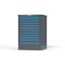 Strong Hold 12 drawer cabinet - (10x 2ft, 2x 3ft) - Blue accents - Keyed Alike S3044-PPAAS-1202FS - alternate 3