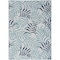 Homeroots 6' X 9' Sky Blue And Blue Palm Leaf Indoor Outdoor Area Rug 550192 - alternate 1