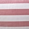 Homeroots 32" Pink and White Microfiber Round Striped Pouf Cover 546265 - alternate 6