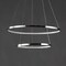 Jonathan Y Brice 24" 2-Light Modern Contemporary Metal Round Integrated LED Pendant, Chrome JYL7204C - alternate 7