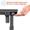 Motionwise Motionwise Electric Height Adjustable De, 24 in D X 48 in H, 48 in W X Glass and Steel, Gray GLS48MG - alternate 7