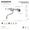 Kingston Brass Double-Handle Wall Mount Bathroom Faucet, Polished Nickel KS315PN - alternate 3