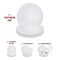 Smarty Had A Party 7.5" White w/Silver Rim Organic Round Disposable Plastic Appetizer/Salad Plates (120 Plates), 120PK 937WHS-CASE - alternate 7