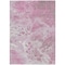 Homeroots 3' X 5' Pink And Ivory Abstract Washable Indoor Outdoor Area Rug 618310 - alternate 7