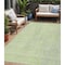 Homeroots 5' X 8' Lime Green Gray And Ivory Geometric Washable Indoor Outdoor Area Rug 594564 - alternate 1