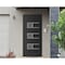 Vdomdoors Front Exterior Prehung Metal-Plastic Door, Manux 8933 Matte Black, Office Commercial and Residentia MANUX8933EXD-BLK-W30xH80-RH - alternate 1