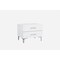Homeroots 21" White Two Drawers Nightstand 370740 - alternate 1
