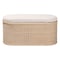 Bali & Pari Barid Braided Natural Rattan Storage Bench, 39" Oval 259-14274-ZORO - alternate 5
