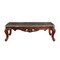 Homeroots 36" Gray and Brown Genuine Marble And Solid Wood Coffee Table 347440 - alternate 1