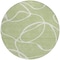 Homeroots 8' Artichoke Green And Ivory Round Abstract Washable Indoor Outdoor Area Rug 597453 - alternate 5