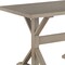 Homeroots 48" Gray Solid Wood Trestle Base Dining Table 517856 - alternate 4
