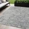 Homeroots 5' X 8' Gray Beige And Charcoal Oriental Washable Indoor Outdoor Area Rug 587441 - alternate 1