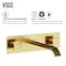 Vigo Titus Two Handle Single-Hole Wall Mount Bathroom Faucet in Matte Brushed Gold VG05002MG - alternate 4