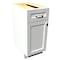 Rigel Cabinetry Kitchen Base Cabinet, 15 in W, 1-Door/1-Drawer, White, Solid Wood RTA - 806191 - alternate 1