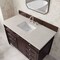 James Martin Vanities Brittany 48" Single Vanity, Burnished Mahogany, w/ 3 CM Siberian Silestone Top 650-V48-BNM-3SFR - alternate 4