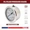 Interstate Pneumatics Oil Filled Pressure Gauge 5000 PSI 2-1/2 in Dial 1/4 in NPT Rear Mount G7122-5000 - alternate 6