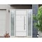 Vdomdoors Steel Door Deux 1705 White Enamel 2 Sidelight Exterior Black Windows Stainless Inserts Single Moder DEUX1705EXD-BEM-W14+36+14 x H80-Left-hand Inswing - alternate 4