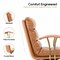 Leisuremod Regina Modern Executive Leather Office Chair, Saddle Brown RO19SBRL - alternate 5