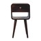 Homeroots 22" Brown Solid Wood Square One Drawer Nightstand 651799 - alternate 1