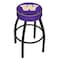 Holland Bar Stool Co 30" 4" Washington Cushion Seat, Blk Wrinkle Base Swivel Bar Stool L8B130WashUn - alternate 1